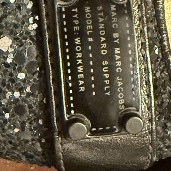 Marc by Marc Jacobs Black Glitter Flats - Picture 3 of 10